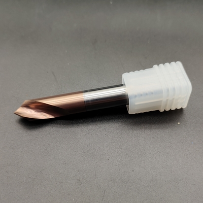 HRC55 Karbür Pah Bit Katı 4 Flüt Merkezi Kesme Freze Metal Kesme